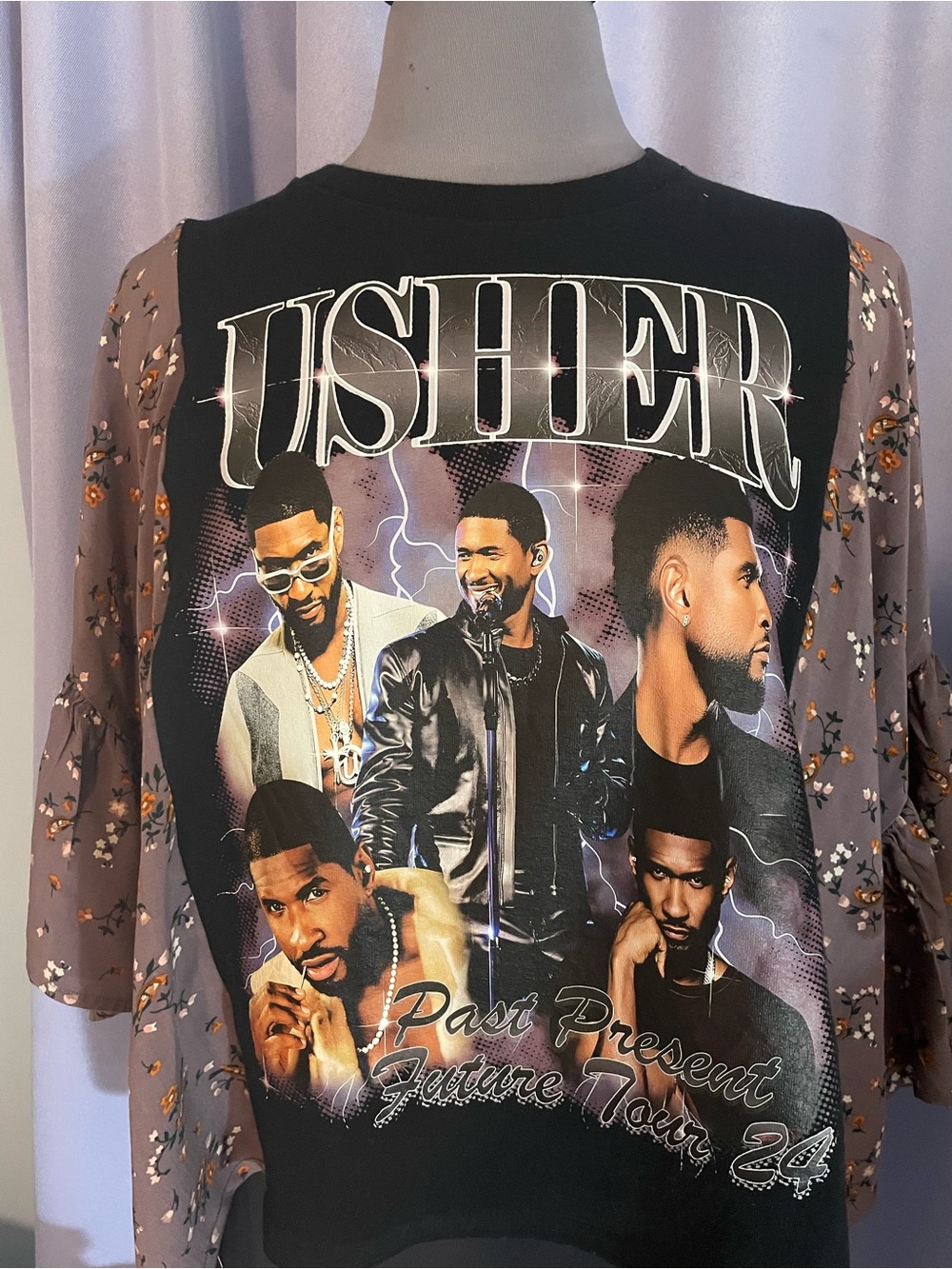 Usher premium custom band tee